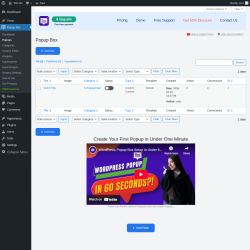 Page screenshot: Popup Box