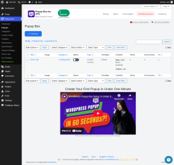 Page screenshot: Popup Box
