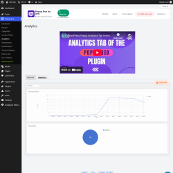 Page screenshot: Popup Box &rarr; Analytics &rarr; Statistics