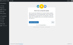 Page screenshot: ‹ Test site — WordPress