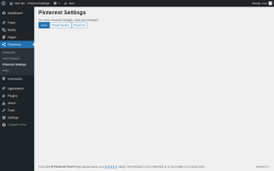 Page screenshot: Pinterests → Pinterest Settings