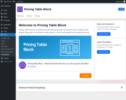 Page screenshot: Tools → Pricing Table