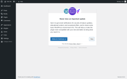Page screenshot: ‹ Test site — WordPress