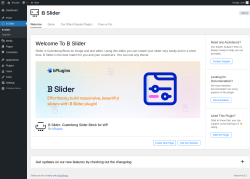 Page screenshot: B Slider