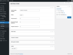Page screenshot: Orders → Add Order