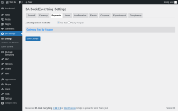 Page screenshot: BA Settings → Payments