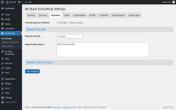 Page screenshot: BA Settings → Payments