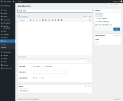 Page screenshot: Fees → Add Fee