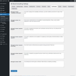 Page screenshot: BA Settings → Confirmation