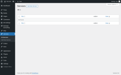 Page screenshot: Services