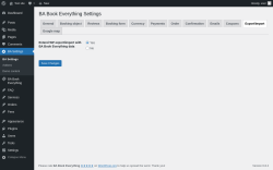 Page screenshot: BA Settings → Export/import