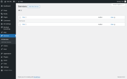 Page screenshot: Services