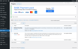 Page screenshot: Plugins ‹ Test site — WordPress
