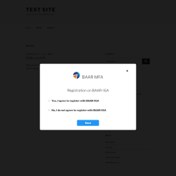 Page screenshot: Test site &ndash; Just another WordPress site