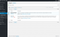 Page screenshot: Plugins &lsaquo; Test site &mdash; WordPress