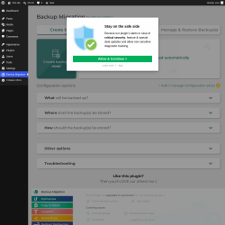 Page screenshot: Backup Migration