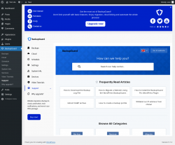 Page screenshot: BackupGuard &rarr; Support