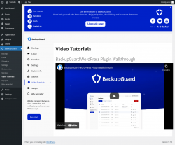 Page screenshot: BackupGuard &rarr; Video Tutorials