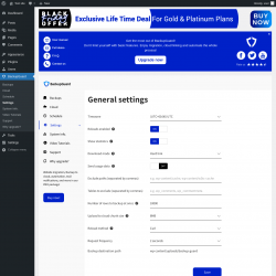 Page screenshot: BackupGuard &rarr; Settings