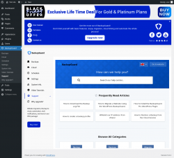 Page screenshot: BackupGuard &rarr; Support