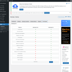 Page screenshot: Backuply &rarr; Pro Version