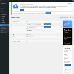 Page screenshot: Backuply &rarr; Backuply Cloud