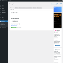 Page screenshot: Backuply