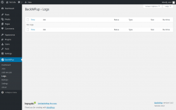 Page screenshot: BackWPup → Logs