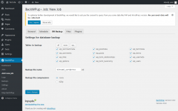 Page screenshot: BackWPup → Add new job → DB Backup