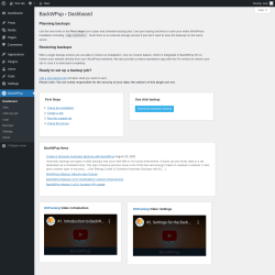Page screenshot: BackWPup