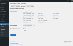 Page screenshot: BackWPup → Add new job → DB Backup