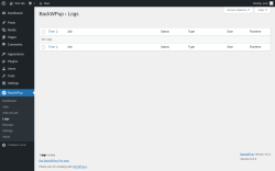 Page screenshot: BackWPup → Logs