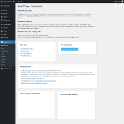Page screenshot: BackWPup