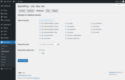 Page screenshot: BackWPup → Add new job → DB Backup