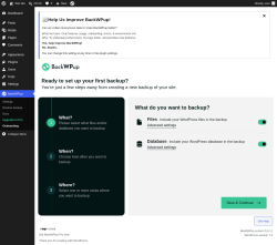 Page screenshot: BackWPup