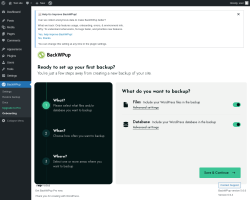 Page screenshot: BackWPup