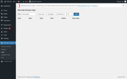 Page screenshot: Barcode Scanner &rarr; Logs