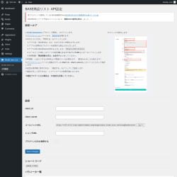 Page screenshot: BASE Item List &rarr; API設定