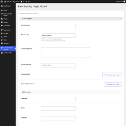 Page screenshot: Landing Pages Wizard