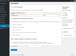 Page screenshot: Launch My Batsignal
