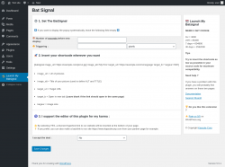 Page screenshot: Launch My Batsignal