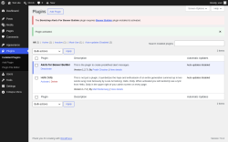 Page screenshot: Plugins &lsaquo; Test site &mdash; WordPress