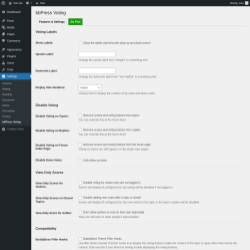 Page screenshot: Settings → bbPress Voting