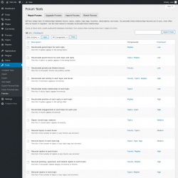 Page screenshot: Tools &rarr; Forums