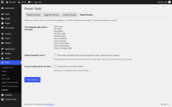 Page screenshot: Tools &rarr; Forums &rarr; Reset Forums