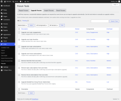 Page screenshot: Tools &rarr; Forums &rarr; Upgrade Forums