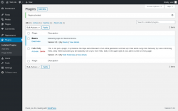 Page screenshot: Plugins ‹ Test site — WordPress
