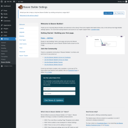 Page screenshot: Settings &rarr; Beaver Builder