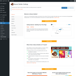 Page screenshot: Beaver Builder &lsaquo; Test site &mdash; WordPress