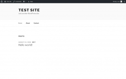 Page screenshot: Test site &ndash; Just another WordPress site